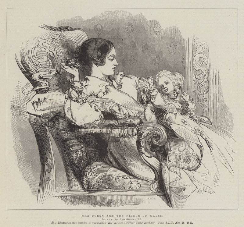 La Reina y el Príncipe de Gales de John Gilbert