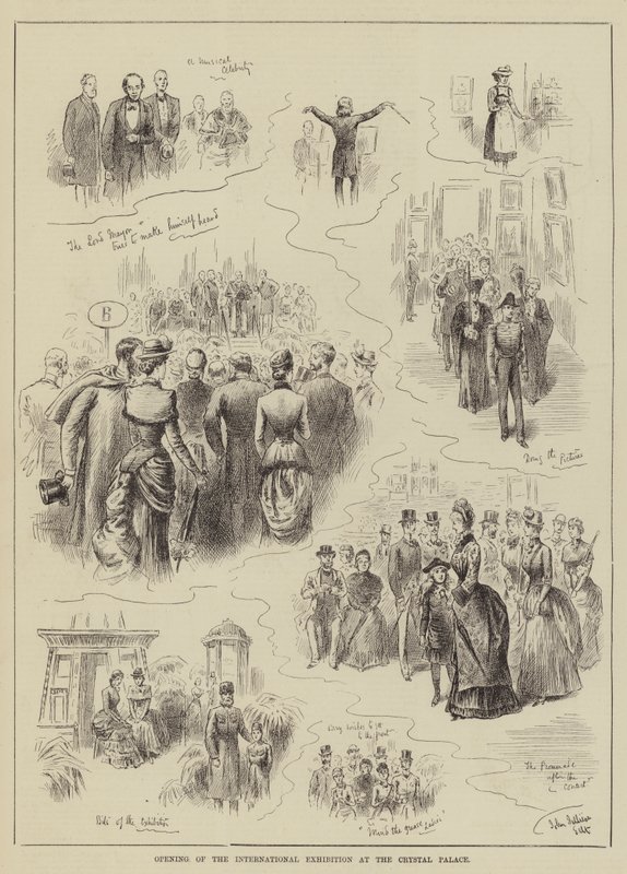 Inauguración de la Exposición Internacional en el Crystal Palace de John Jellicoe