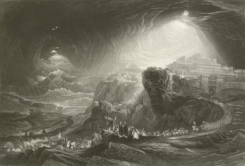 Josué ordenando al sol que se detenga de John Martin