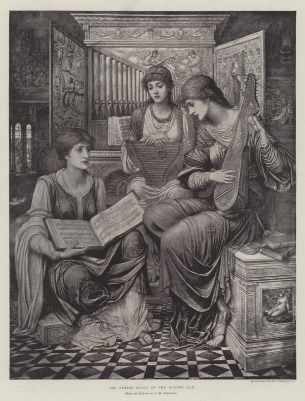 La suave música del día pasado de John Melhuish Strudwick