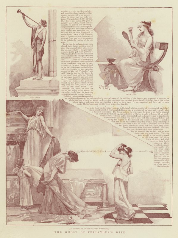 El fantasma de la esposa de Periandro de John Reinhard Weguelin