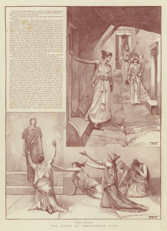 El fantasma de la esposa de Periandro de John Reinhard Weguelin