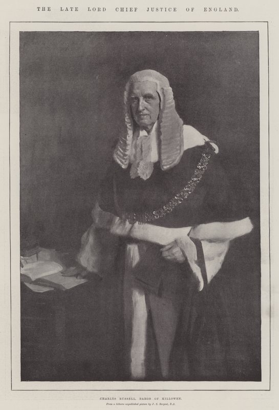 El difunto Lord Chief Justice de Inglaterra de John Singer Sargent