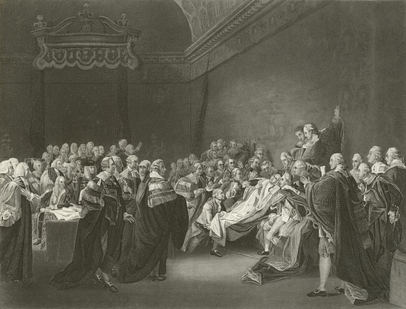 Muerte del Conde de Chatham, 1778 de John Singleton Copley