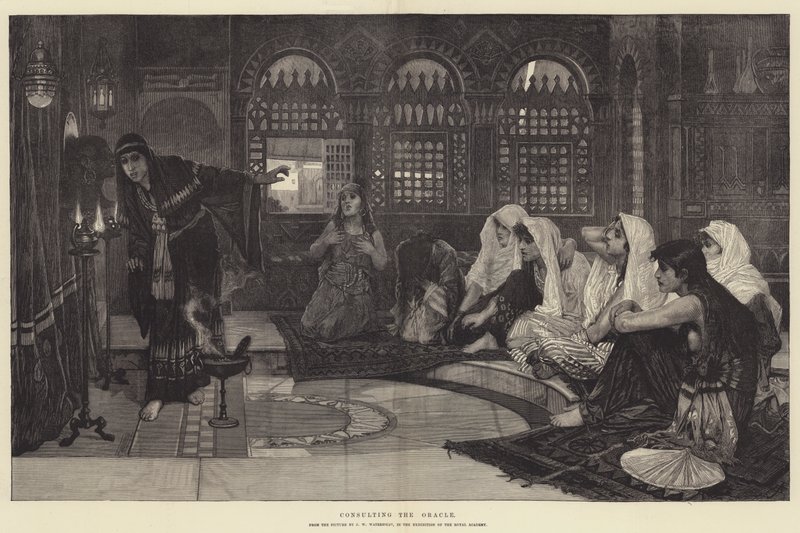 Consultando el oráculo de John William Waterhouse