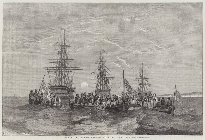 Entierro en el Mar de John Wilson Carmichael