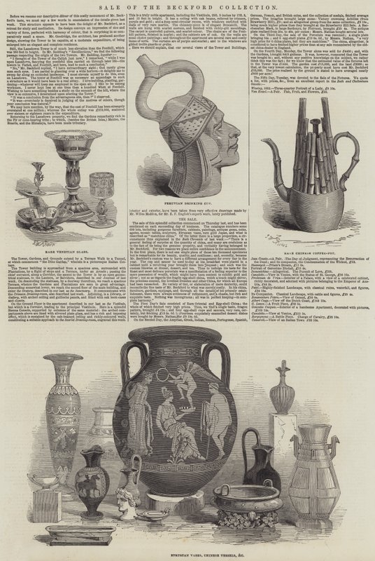 Venta de la colección Beckford de John Wykeham Archer