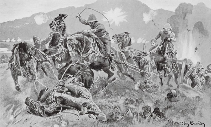 Salvar las armas en el Tugela (litografía) de John (after) Charlton