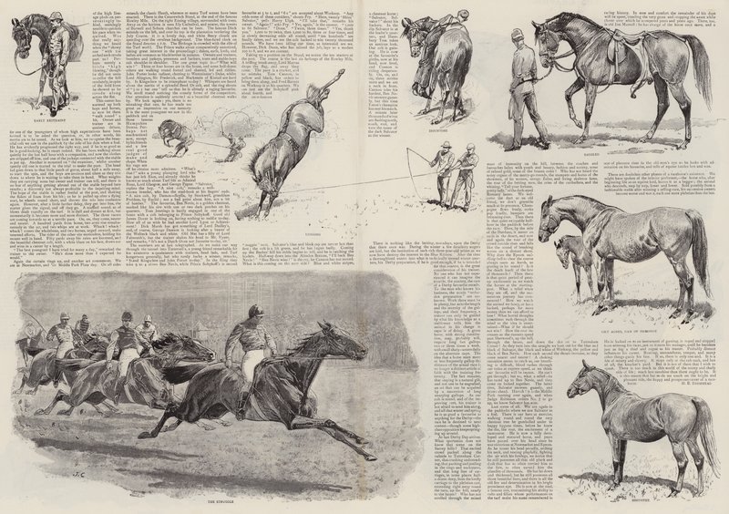 La carrera de un caballo de carreras (grabado) de John (after) Charlton