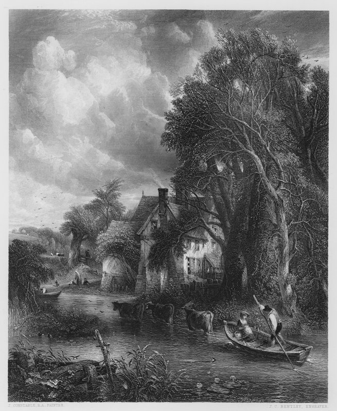La granja del valle, del cuadro en la Galería Vernon de John (after) Constable