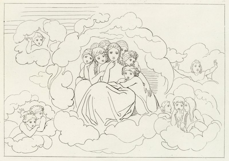 Meteoros celestiales, Paraíso, Canto 30 de John (after) Flaxman