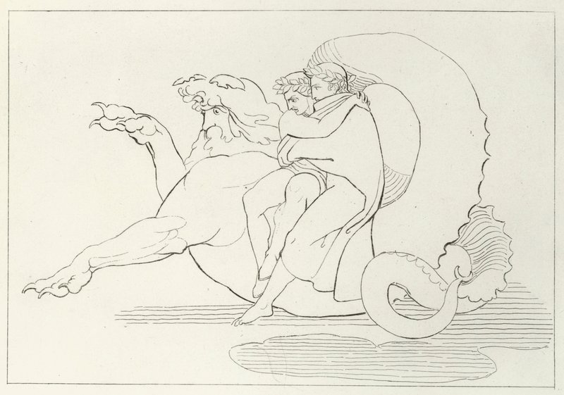 Gerión, Infierno, Canto 17 de John (after) Flaxman
