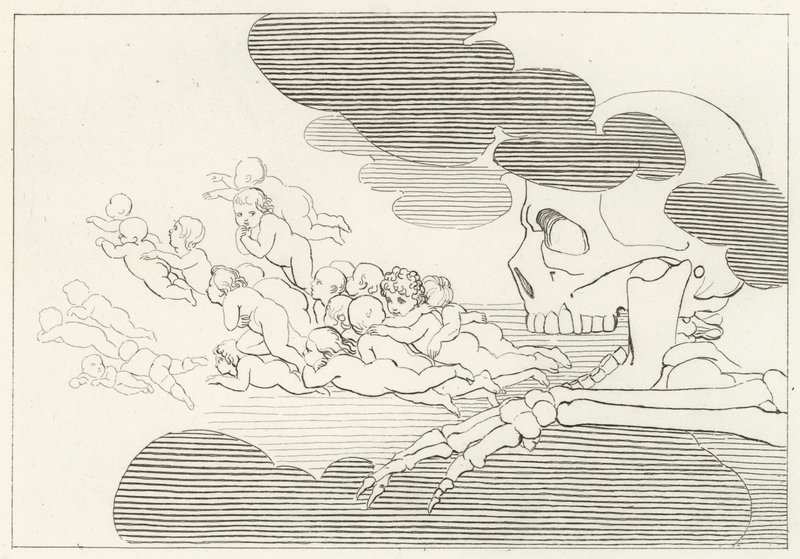 Limbo, Purgatorio, Canto 7 de John (after) Flaxman