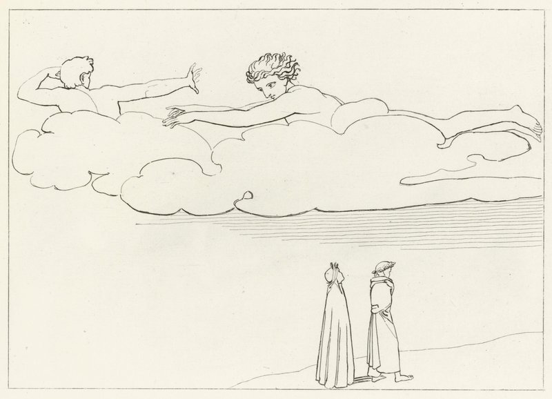 Purificación de la Envidia, Purgatorio, Canto 13 de John (after) Flaxman