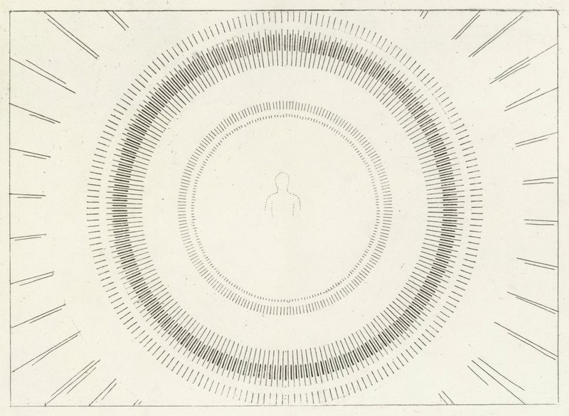 La visión beatífica, Paraíso, Canto 33 de John (after) Flaxman