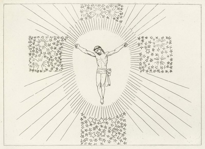 La cruz gloriosa, Paraíso, Canto 14 de John (after) Flaxman