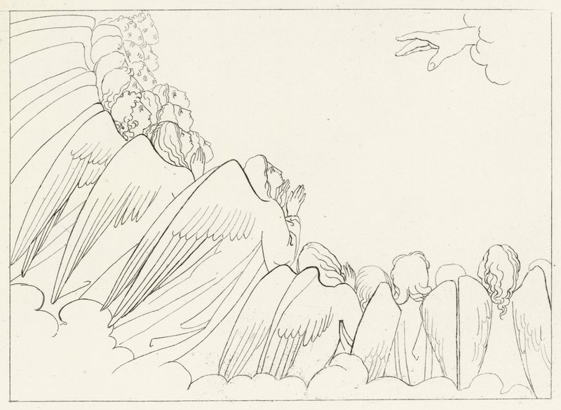 Las jerarquías, Paraíso, Canto 29 de John (after) Flaxman
