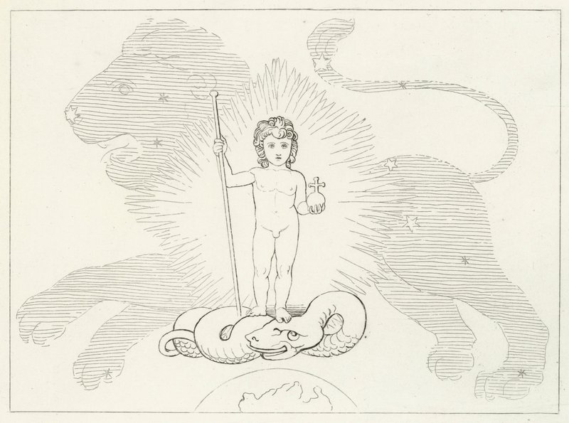 El Salvador Infante, Paraíso, Canto 16 de John (after) Flaxman