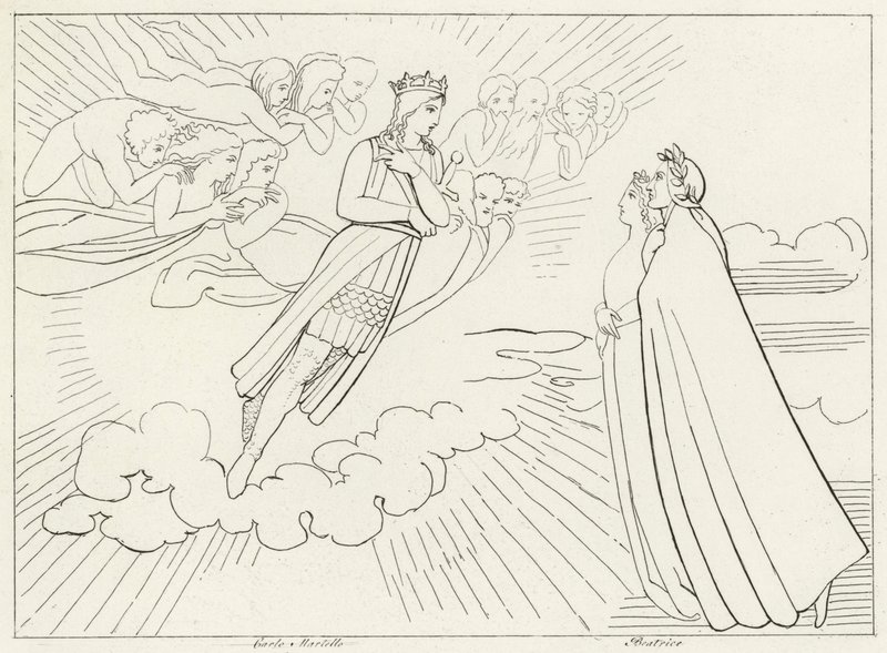 El planeta Venus, Paraíso, Canto 8 de John (after) Flaxman