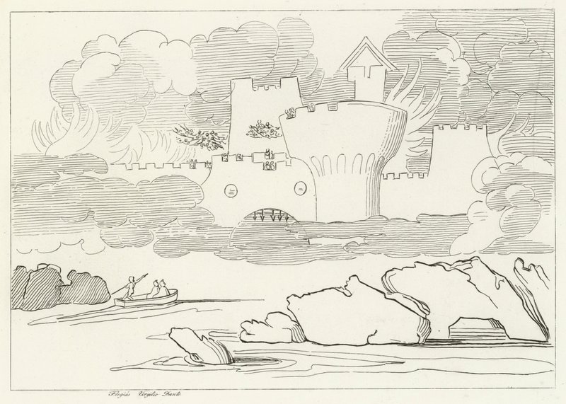 La Laguna de la Envidia, Infierno, Canto 8 de John (after) Flaxman