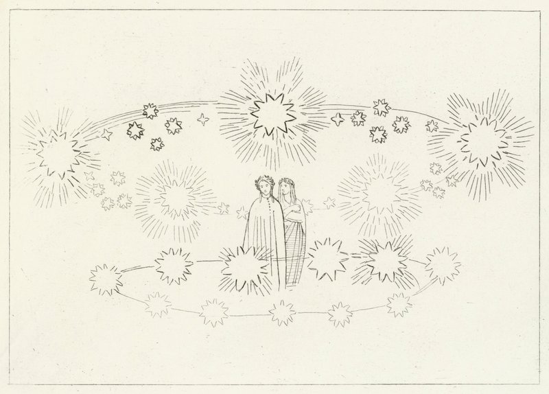 La región del sol, Paraíso, Canto 10 (grabado) de John (after) Flaxman