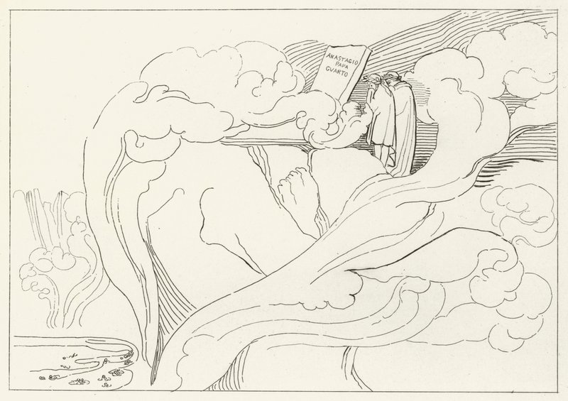 Tumba de Anastasio, Infierno, Canto 11 de John (after) Flaxman