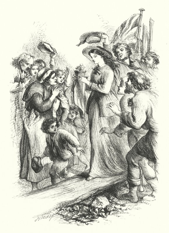 El desembarco de la prímula de John (after) Gilbert