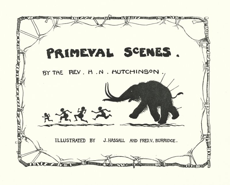 Ilustración de la portada de Escenas primigenias (litografía) de John (after) Hassall