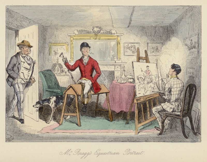 Ilustración de John Leech para Mr Sponge