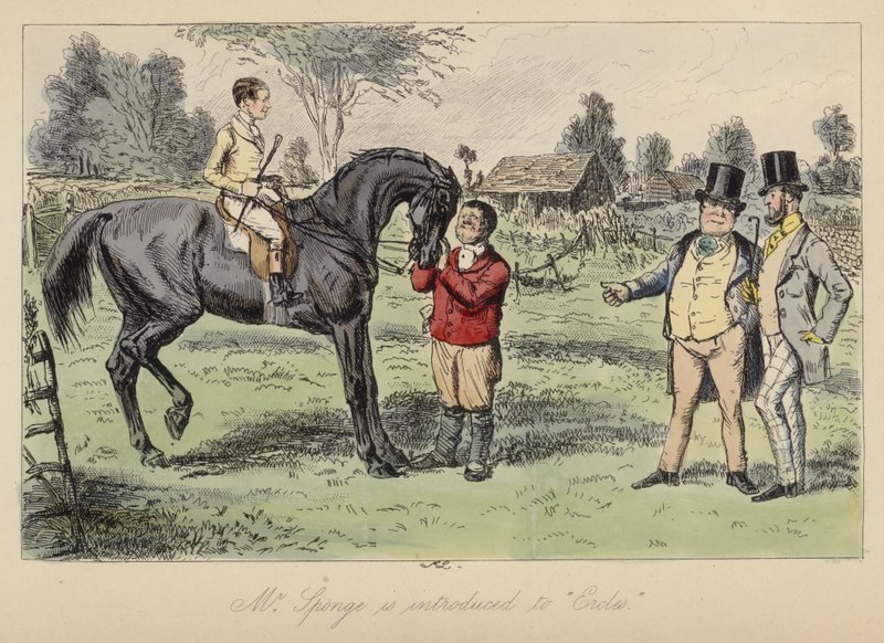 Ilustración de John Leech para Mr Sponge
