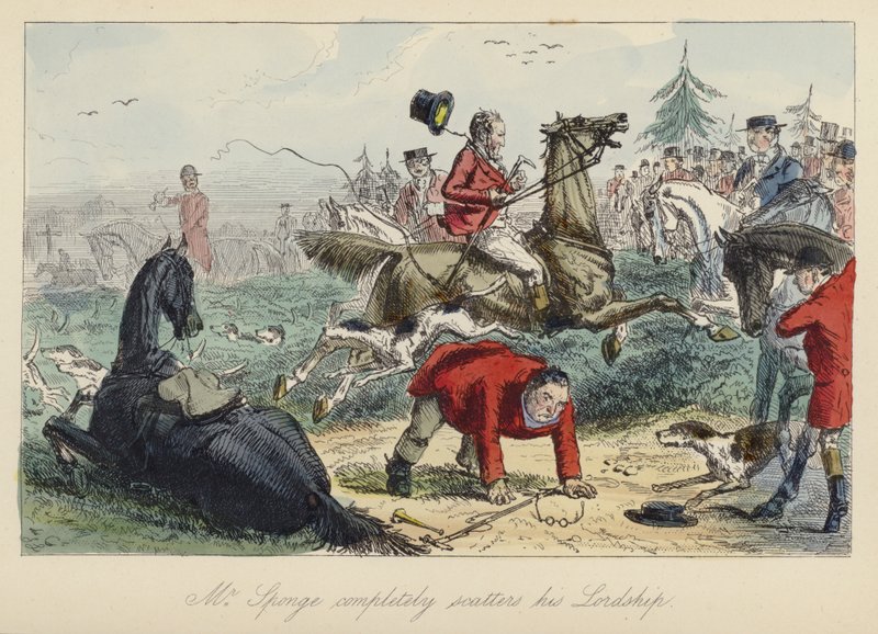 Ilustración de John Leech para Mr. Sponge