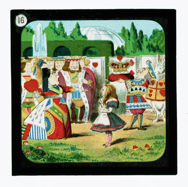 Alicia en el País de las Maravillas, diapositivas coloreadas de John (after) Tenniel