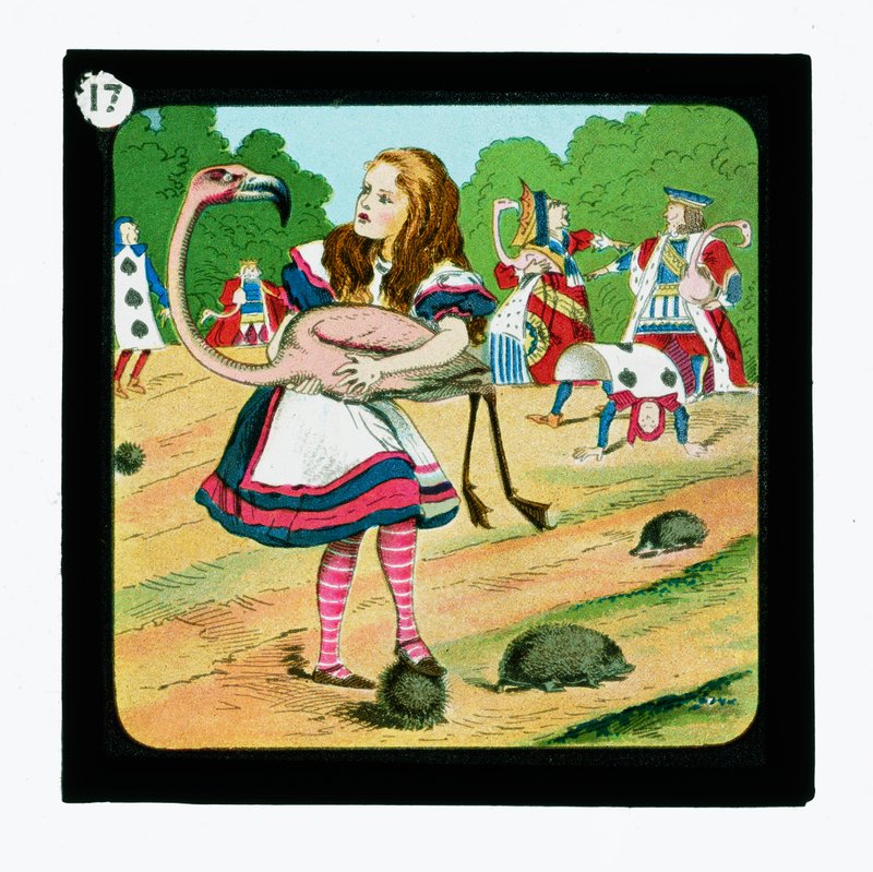 Alicia en el País de las Maravillas, diapositivas coloreadas de John (after) Tenniel