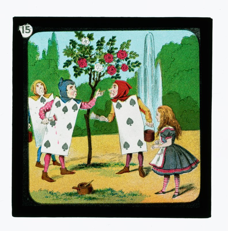 Alicia en el País de las Maravillas, diapositivas coloreadas de John (after) Tenniel