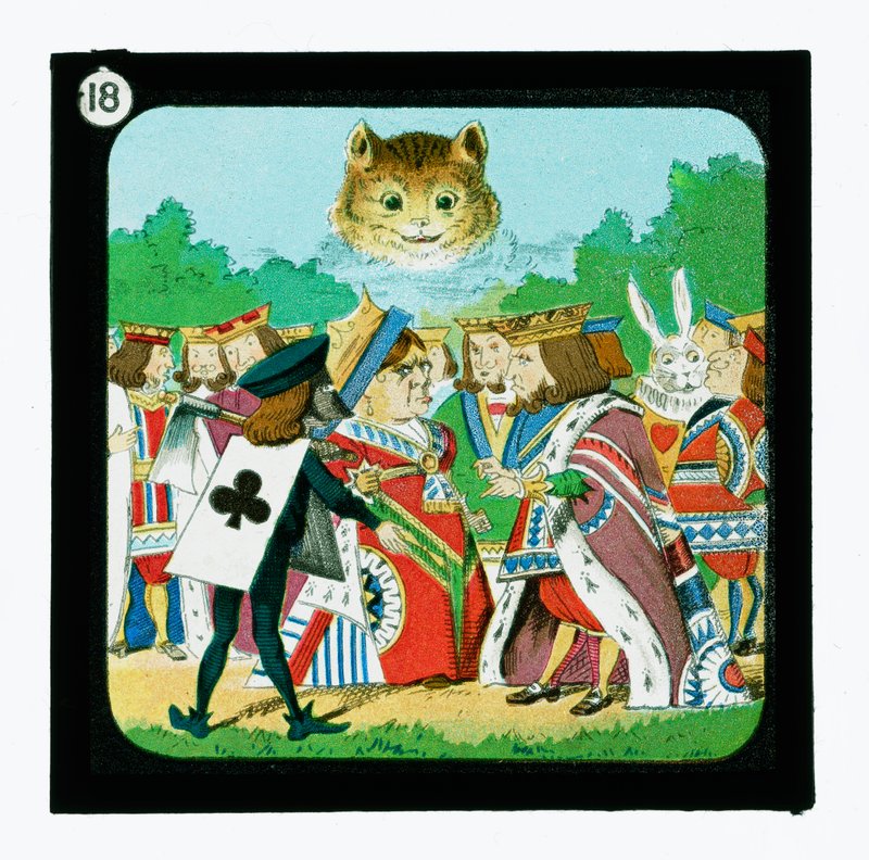 Alicia en el País de las Maravillas, diapositivas coloreadas de John (after) Tenniel