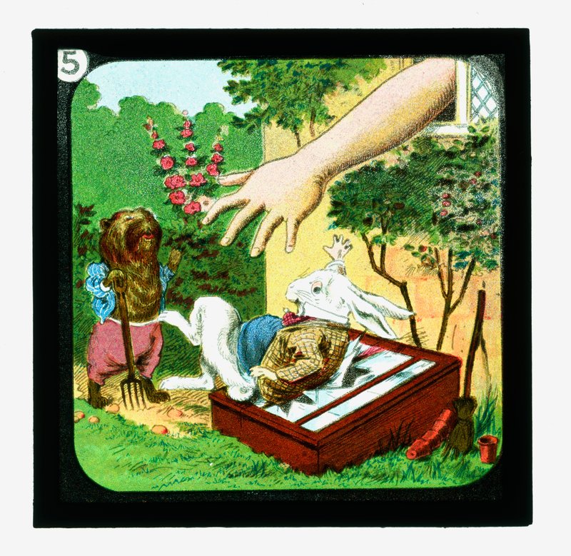 Alicia en el País de las Maravillas, diapositivas coloreadas de John (after) Tenniel