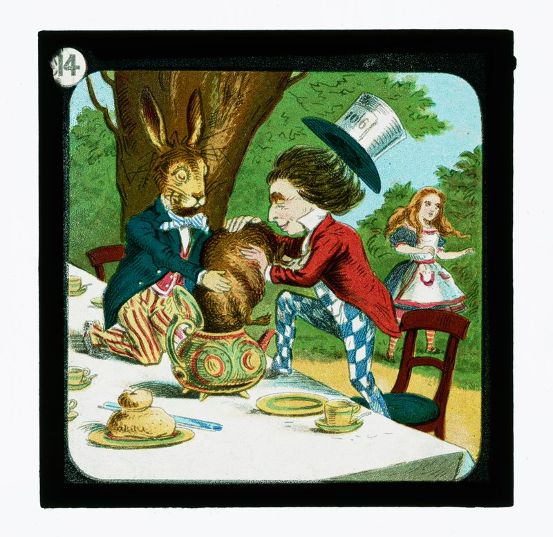 Alicia en el País de las Maravillas, diapositivas coloreadas de John (after) Tenniel