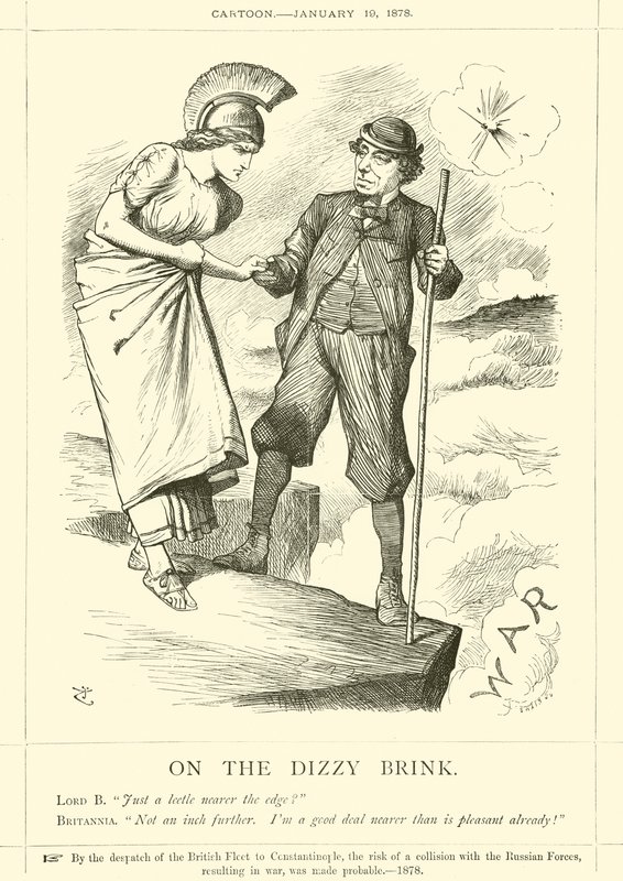 Al borde del vértigo (grabado) de John (after) Tenniel
