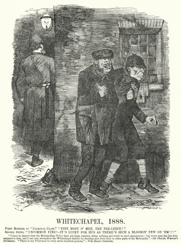 Caricatura de Punch: Whitechapel de John (after) Tenniel