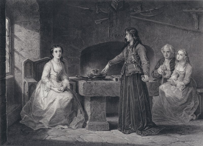 Ilustración para El Pirata de Sir Walter Scott de John Adam P. Houston