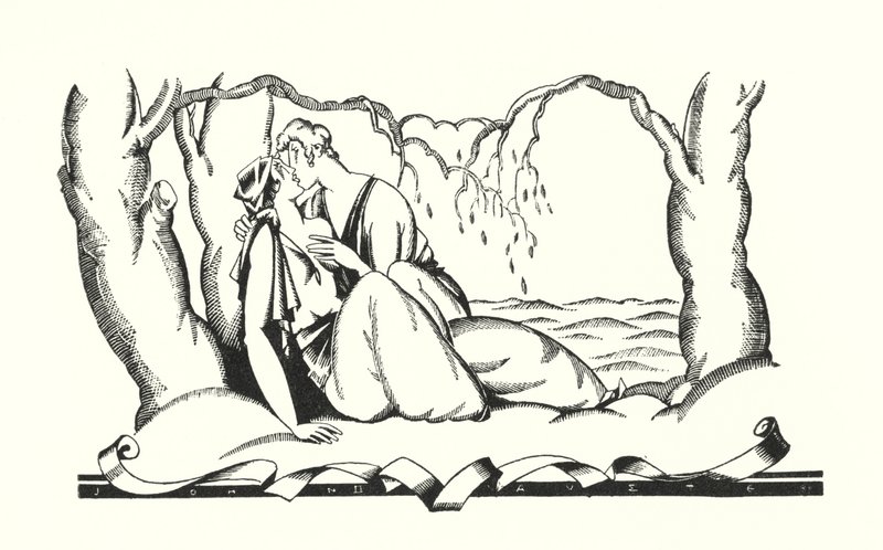 Ilustración para Don Juan de Lord Byron (litografía) de John Austen