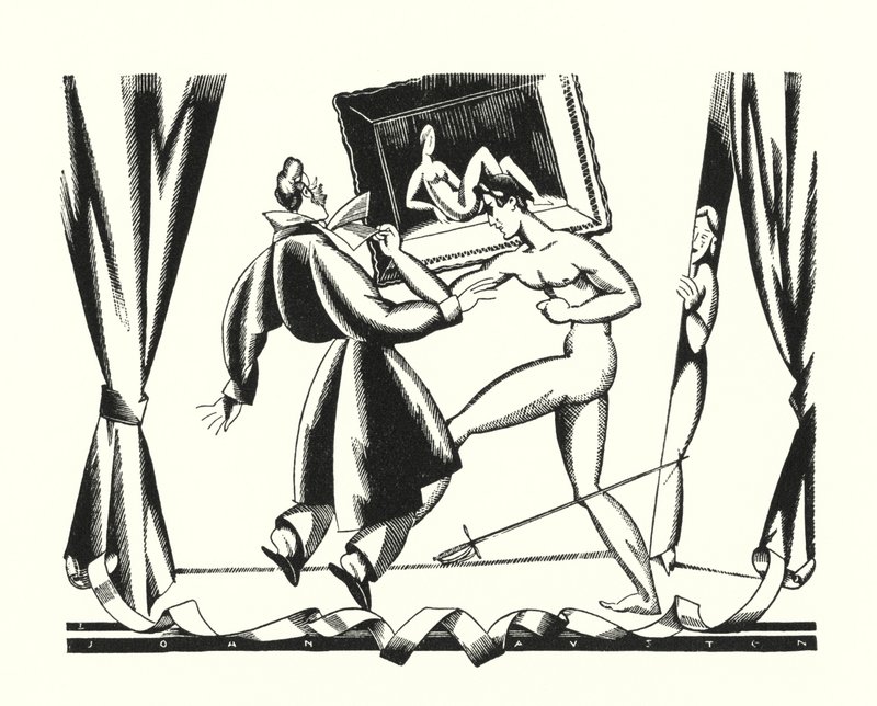 Ilustración para Don Juan de Lord Byron (litografía) de John Austen