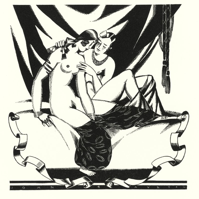 Ilustración para Don Juan de Lord Byron (litografía) de John Austen