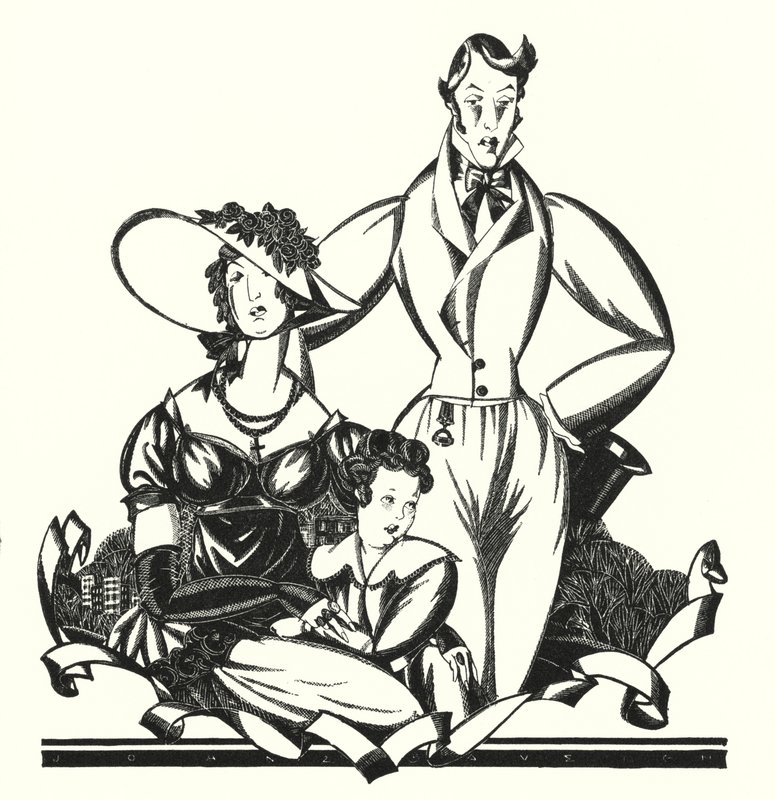 Ilustración para Don Juan de Lord Byron (litografía) de John Austen
