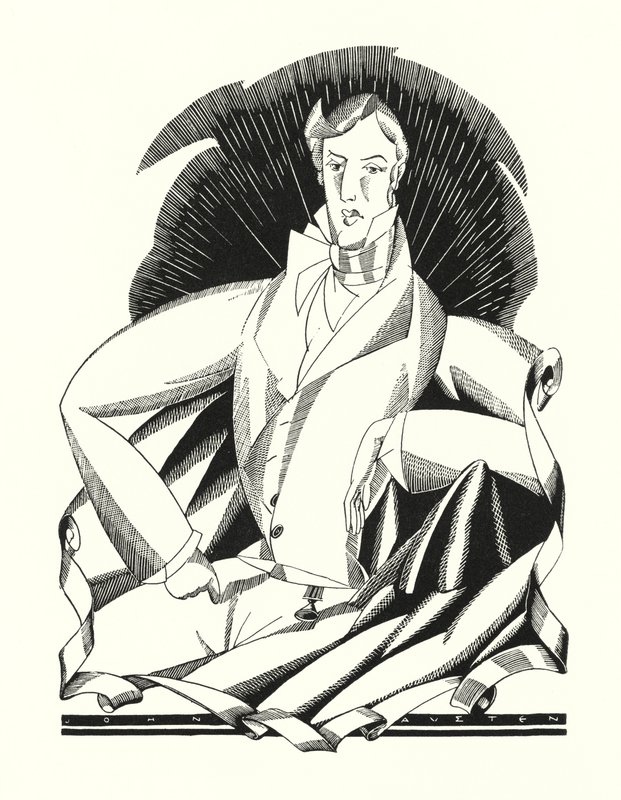 Ilustración para Don Juan de Lord Byron (litografía) de John Austen