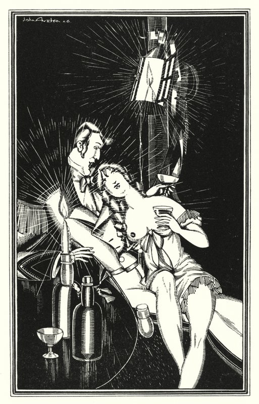 Ilustración para Don Juan de Lord Byron: Pero Juan era bastante "Un caldo de un niño" (litografía) de John Austen
