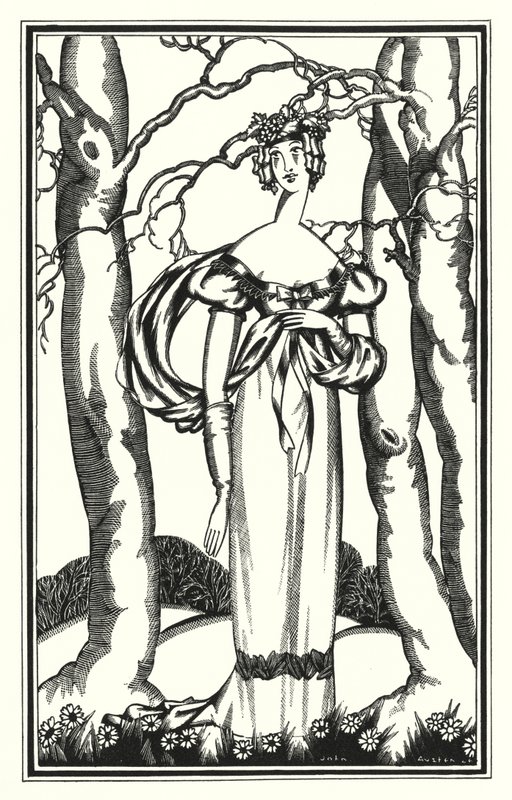 Ilustración para Don Juan de Lord Byron: Lady Adeline, Mi Dian de los Efesios (litografía) de John Austen