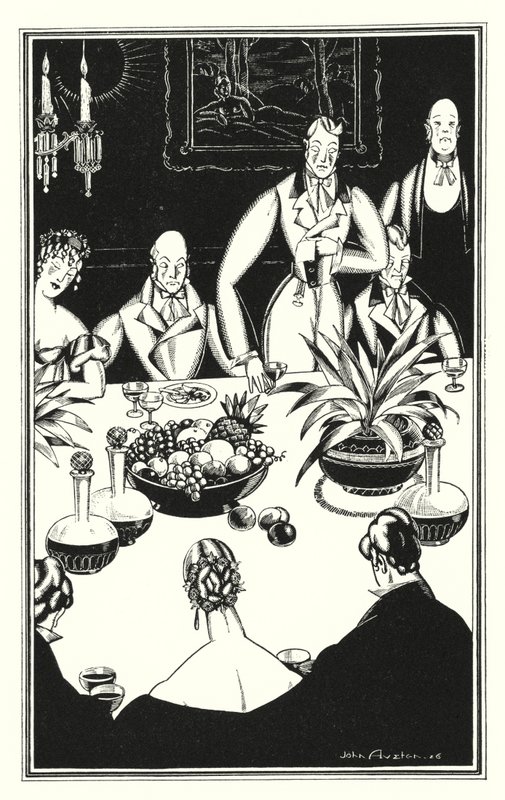 Ilustración para Don Juan de Lord Byron: La hora más lúgubre, que surge de las tristes veinticuatro (litografía) de John Austen