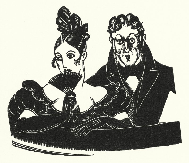 Ilustración para Madame Bovary de Gustave Flaubert (litografía) de John Austen