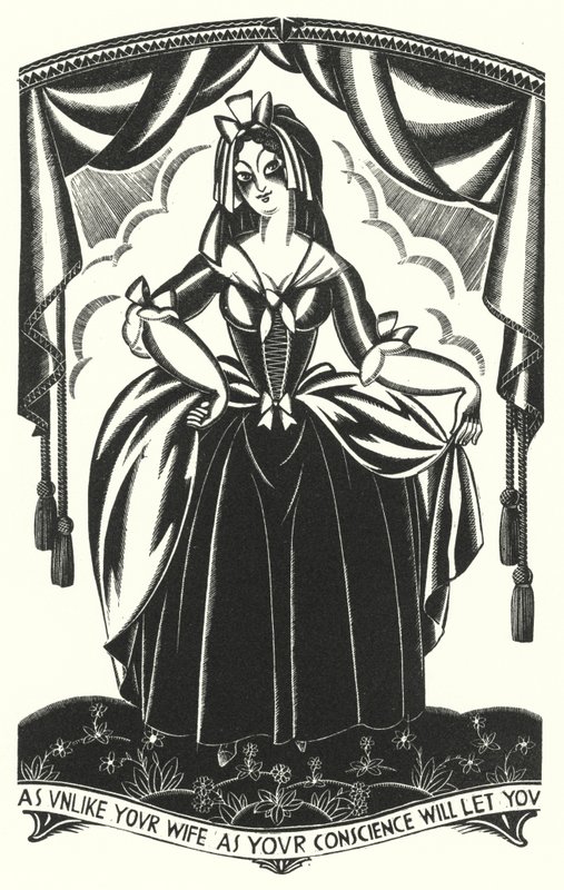 Ilustración para Tristram Shandy de Laurence Sterne (litografía) de John Austen